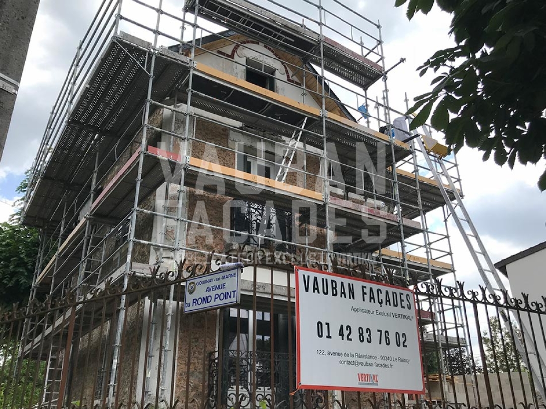 Rénovation des façades d’une maison de villégiature à Gournay-sur-Marne (93460)